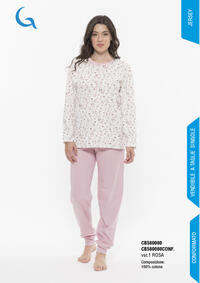 PIGIAMA DONNA M/L CB580080 Tellini S.r.l. Ingrosso Abbigliamento